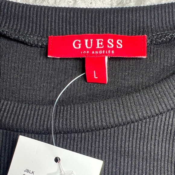 GUESS Black Short Sleeve dress size L - Picture 3 of 7